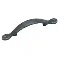 Main 1 - Cabinet *D* Pull Natures Splendor Leaf Wrought Iron Dark Amerock BP1580WID - San Antonio Retail
