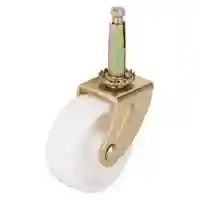 Main 1 - Floor Care Caster Stem Plastic White/Brass Swivel 2" Jc/B25 - San Antonio Retail