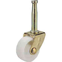 Main 2 - Floor Care Caster Stem Plastic White/Brass Swivel 2" Jc/B25 - San Antonio Retail