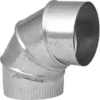 Main 1 - Vent Pipe Galvanized 6" 30Ga 90Deg Adjustable Elbow - San Antonio Retail