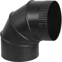 Main 2 - Stovepipe Black 6" 24Ga 90Deg Adjustable Elbow - San Antonio Retail
