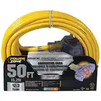 Main 1 - Extension Cord 12/3 3-Outlet 50' Powerzone ORP611830  - San Antonio Retail