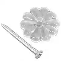 Main 1 - Mobile Home Rosette Clear Plastic 24/Pkg D-140B - San Antonio Retail