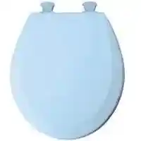 Main 1 - Toilet Seat Blue Round 41EC 034 Wood 46Ecdg 034 - San Antonio Retail