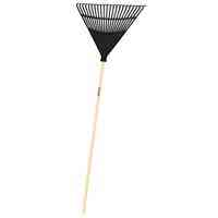 Main 2 - Leaf Rake Poly 22" 22 Tine Wood Handle 48" 34591 EP22OR/30458 Landscapers Select - San Antonio Retail