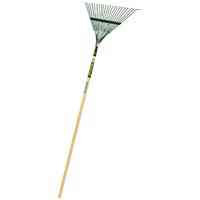 Main 2 - Leaf Rake Steel 22 Tine Wood Handle 54" 34585 Landscapers Select - San Antonio Retail