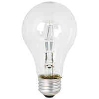 Main 1 - 43-Watt Dimmable*D*A19 E26 Base Clear Household Halogen Bulb (2Pk) Q43A/CL/2 - San Antonio Retail