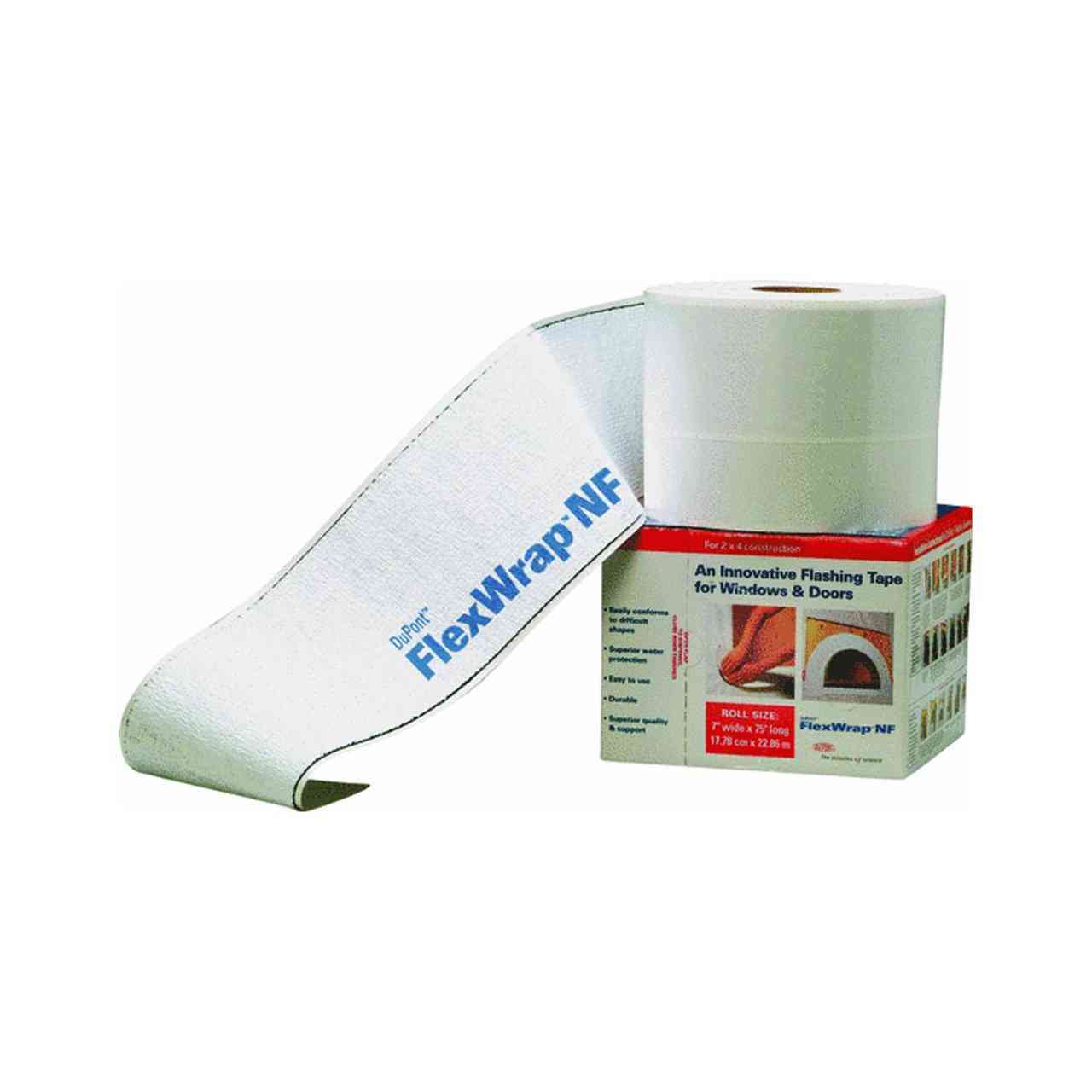 Main 1 - Tyvek Tape  6" X 75' FLEX Wrap    White/Blue   - San Antonio Retail