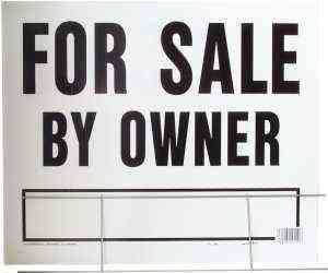 Main 1 - Sign, For Sale By Owner, 20x24, Black Legend, Plastic LFS-1 - San Antonio Retail
