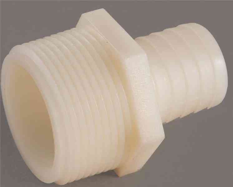 Main 4 - Nylon Hose Barb 3/4"Mptx1"  Barb 53701-1216 - San Antonio Retail
