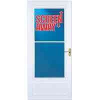 Main 2 - Larson Lifestyle 3/0X6/8 White Mid-View Retractable Screen Storm Door 830-80 - San Antonio Retail