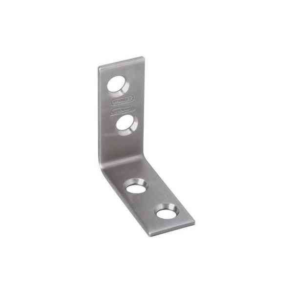 Main 4 - Corner Brace 1-1/2X1/2" Stainless Steel N348-300 - San Antonio Retail