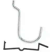 Main 1 - 6PK 1" Galv Curved Hook - San Antonio Retail