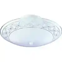 Main 1 - Light Fixture Ceiling White 12" Round Open Lens F98Who2-1204H3L - San Antonio Retail