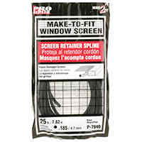 Main 2 - Screen Spline .185X20' Black P7940 - San Antonio Retail
