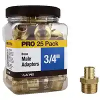 Main 1 - Pex Adapter Male 25PK 3/4IN APXMA3425JR  - San Antonio Retail