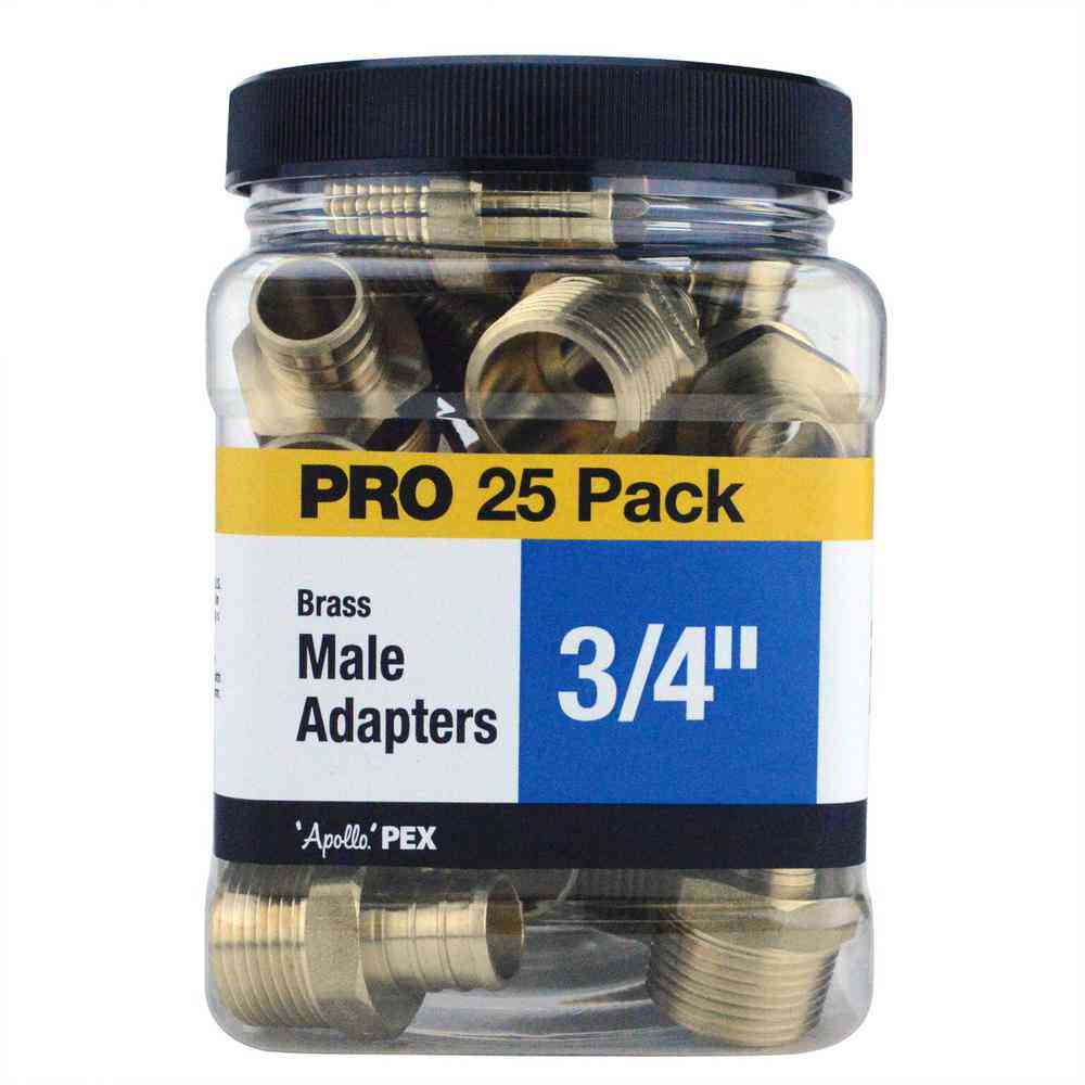Main 4 - Pex Adapter Male 25PK 3/4IN APXMA3425JR  - San Antonio Retail