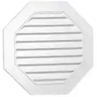 Main 1 - Vinyl Gable Louver Vent 22" Octagon White 626060 - San Antonio Retail