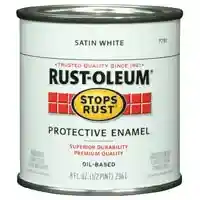 Main 1 - Paint Oil Base Enamel Satin White Rustoleum 7791730  - San Antonio Retail