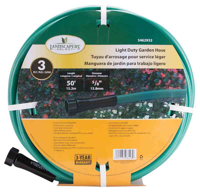 Main 2 - Garden Hose 5/8X50' 3Ply PVC GH-585023L - San Antonio Retail