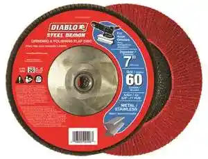 Main 1 - Flap Disc 7" Steel Demon Type 29 with Hub 60 Grit Diablo DCX070060B01F - San Antonio Retail