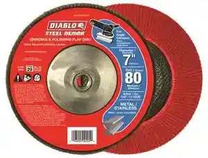 Main 1 - Flap Disc 7" Steel Demon Type 29 with Hub 80 Grit Diablo DCX070080B01F - San Antonio Retail