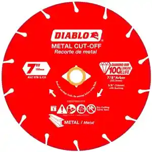 Main 1 - Cut Off Wheel Metal 7" Diamond Cut-Off Blade Diablo DDD070DIA101F - San Antonio Retail