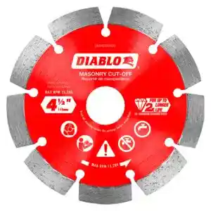 Main 1 - Saw Blade Circular 4-1/2" Diamond Segmented Cut-Off Discs for Masonry Diablo DMADS0450 - San Antonio Retail