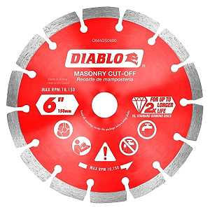 Main 1 - Saw Blade Circular 6" Diamond Segmented Cut-Off Discs for Masonry Diablo DMADS0600 - San Antonio Retail