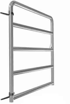 Main 2 - Economy Galvanized Tube Gate  6' 5-Bar 50"High - San Antonio Retail