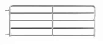 Main 2 - Economy Galvanized Tube Gate 10' 5-Bar 50"High - San Antonio Retail