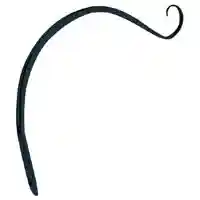 Main 1 - Plant Hook Forged Hanging 9" Black - San Antonio Retail