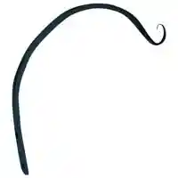 Main 1 - Plant Hook Forged Hanging 12" Black - San Antonio Retail