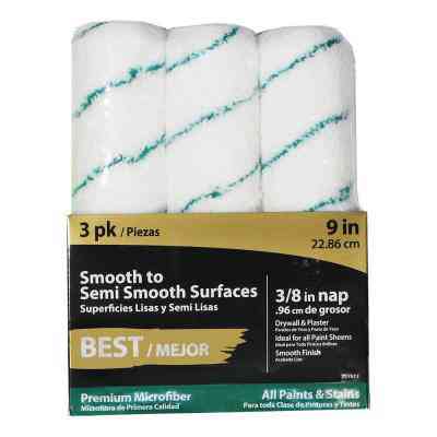 Main 2 - Roller Cover Rs1733 0900 9"x3/8" 3Pk Microfiber Pro-Edge   - San Antonio Retail