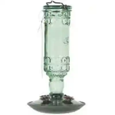 Bird Feeder Hummingbird Antique Bottle Green 8108-2  - San Antonio Retail