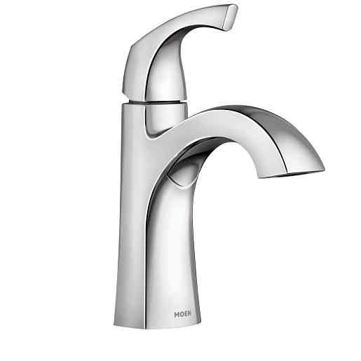 Main 1 - Faucet Moen Lavatory 1 Handle Chrome w/ Pop-Up Lindor 84505 - San Antonio Retail