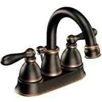 Main 2 - Faucet  Moen Lavatory 2 Handle Bronze w/ Pop-Up Caldwell Ws84667Brb  - San Antonio Retail