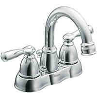 Main 2 - Faucet Moen Lavatory 2 Handle Chrome w/ Pop-Up Banbury Ws84913  - San Antonio Retail