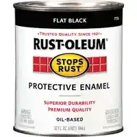 Main 1 - Paint Oil Base Enamel Flat Black Rustoleum 7776502  - San Antonio Retail