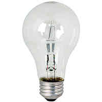 Main 1 - 53-Watt*D* Dimmable A19 E26 Base Clear Household Halogen Bulb (2Pk) Q53A/CL/2 - San Antonio Retail