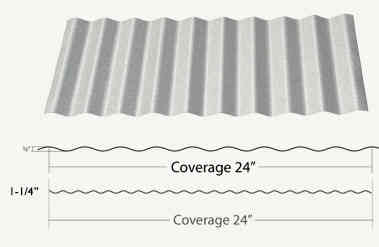 Main 2 - Corrugated Roofing 20' (29Ga) Galvalume 02705 - San Antonio Retail