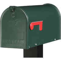 Main 2 - Mailbox Rural #1 Green Steel E1100G00  - San Antonio Retail