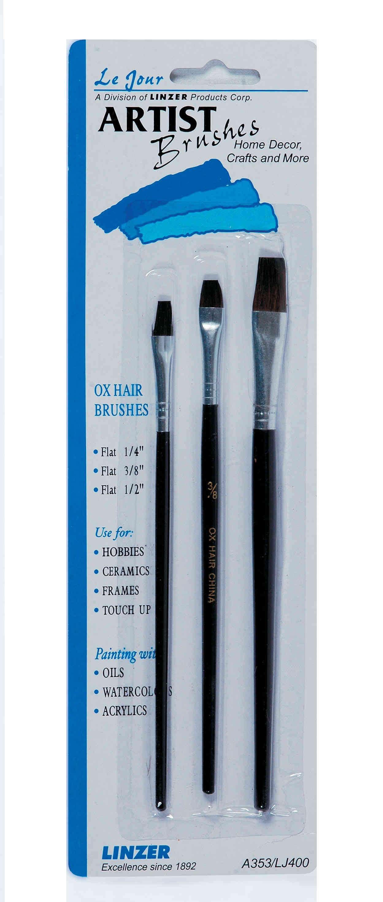 Main 1 - Paint Brush A353 3Pk Ox Hair Artist - San Antonio Retail