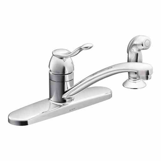 Main 2 - Faucet Moen Kitchen 1 Handle Chrome w/ Spray Adler CA87016 - San Antonio Retail