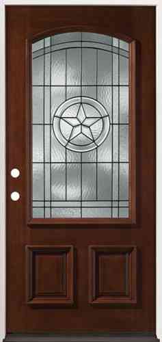 Main 1 - Mahogany*D*Door Unit, Texas Star, M50, 3/0X6/8, RH, Open In, 4-5/8" FJ Jambs, Prefinished, No Casing, Double Bore - San Antonio Retail