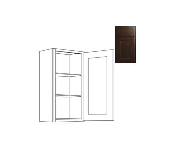 Main 3 - Kitchen Cabinet Luxor Espresso Wall 12"X30" W1230 Plywood Box - San Antonio Retail