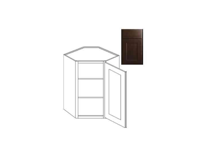 Main 3 - Kitchen Cabinet Luxor Espresso Wall CW24"X30"Diag Cr Plywood Box - San Antonio Retail