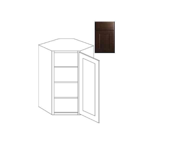 Main 3 - Kitchen Cabinet Luxor Espresso Wall CW24"X42"Diag Cr Plywood Box - San Antonio Retail