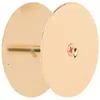 Main 1 - Door Hole Cover Plate, Polished Brass, 2-5/8" U9516 - San Antonio Retail