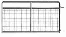 Main 2 - Wire-Filled Galvanized Tube Gate  8' 1-5/8" 50"High - San Antonio Retail